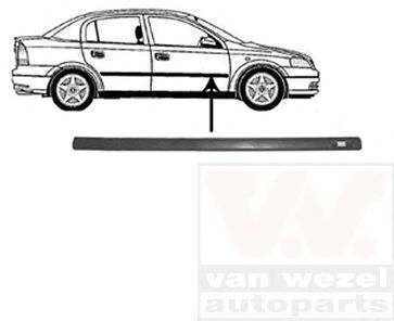 VAN WEZEL 3742404 -  Облицовка / защитная накладка, дверь